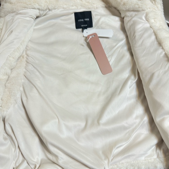 Love Tree Ivory Faux Fur Jacket - Picture 4 of 6